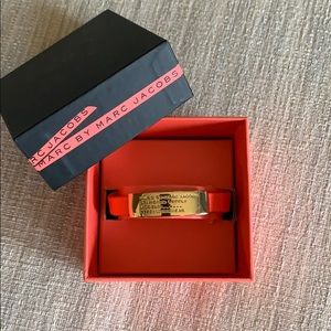 Marc by Marc Jacobs Orange Leather Bracelet - NIB